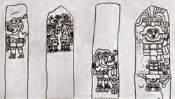 Estela 9. Croquis