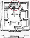 Tumba 105. Acceso